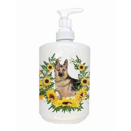 Carolines Treasures German Shepherd Ceramic Soap Dispenser CK2939SOAP